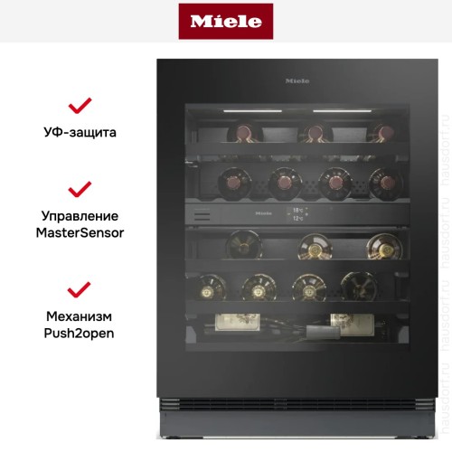 Встраиваемый винный шкаф Miele KWTUS 7096 E