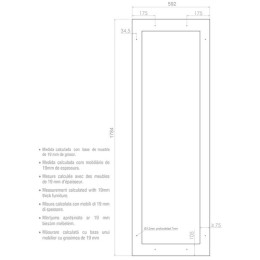Встраиваемый винный шкаф Pando PVMA 178-112 PAL