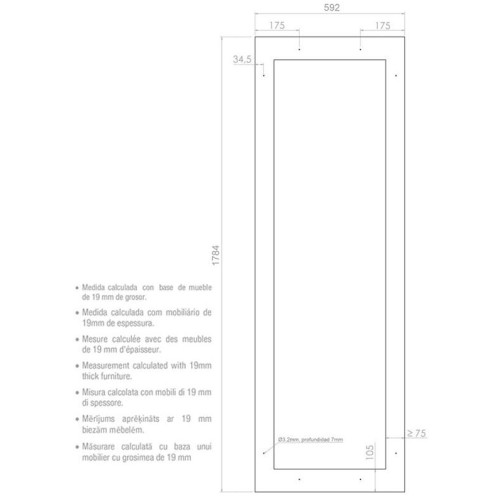 Встраиваемый винный шкаф Pando PVMA 178-112 PAL