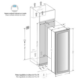 Встраиваемый винный шкаф Pando PVMA 178-112 PAL
