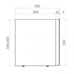 Встраиваемый винный шкаф Pando PVMA 60-25 PAR