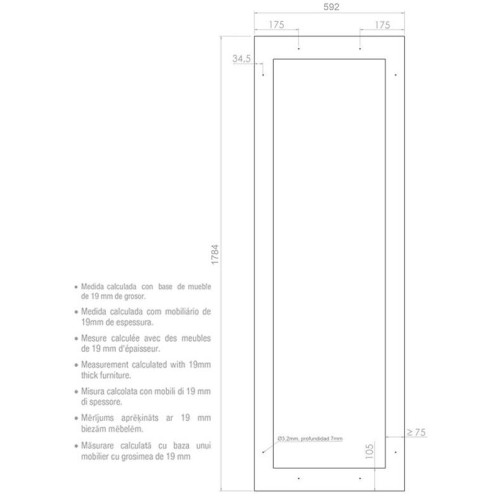 Встраиваемый винный шкаф Pando PVMAP 178-112 PAL
