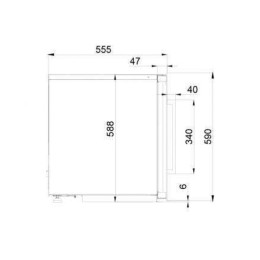 Встраиваемый винный шкаф Pando PVMAP 60-25 PAR