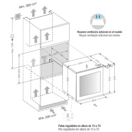 Встраиваемый винный шкаф Pando PVMAP 60-25 PAR