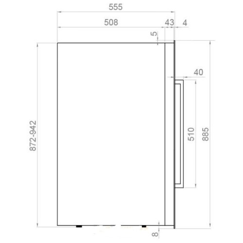 Встраиваемый винный шкаф Pando PVMAP 88-49 PAR