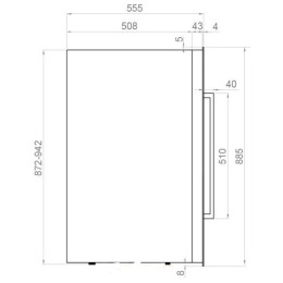 Встраиваемый винный шкаф Pando PVMAP 88-49 PAR