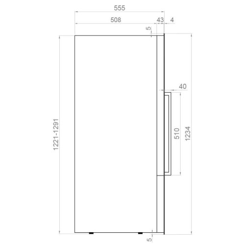 Встраиваемый винный шкаф Pando PVMAV 124-70CRR