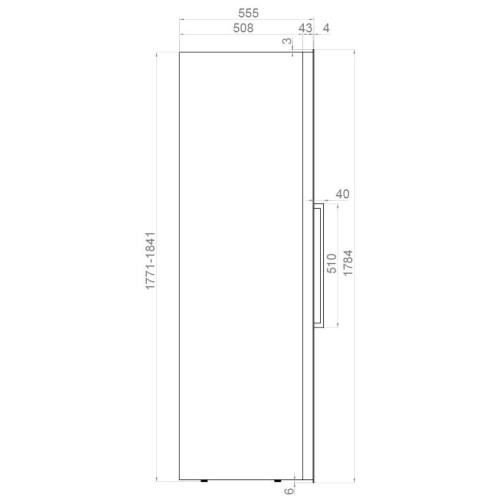 Встраиваемый винный шкаф Pando PVMAV 178-112CRL