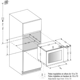 Встраиваемый винный шкаф Pando PVMAV 45-16CRL