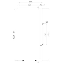 Встраиваемый винный шкаф Pando PVMAVP 124-70CRR