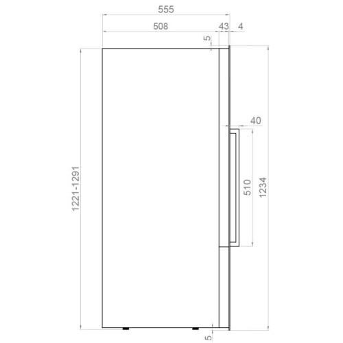 Встраиваемый винный шкаф Pando PVMAVP 124-70CRR