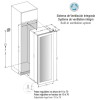 Встраиваемый винный шкаф Pando PVMAVP 178-112CRL