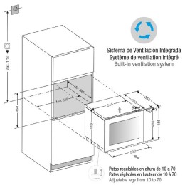 Встраиваемый винный шкаф Pando PVMAVP 45-18CRL