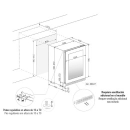Встраиваемый винный шкаф Pando PVMBP 60-45HD PAL