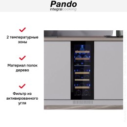 Винный шкаф Pando PVMB 30-16CRL W