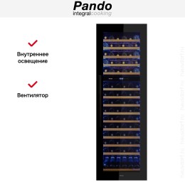 Встраиваемый винный шкаф Pando PVMAV 178-112CRL