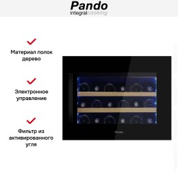 Встраиваемый винный шкаф Pando PVMAVP 45-18CRR