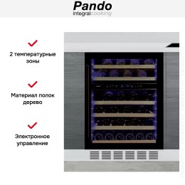 Встраиваемый винный шкаф Pando PVZB 60-46CRL