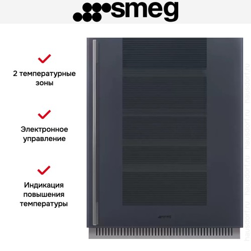 Встраиваемый холодильный шкаф для вина Smeg CVI138RG