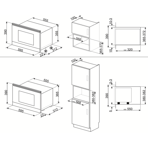 Встраиваемая микроволновая печь Smeg MP722PO